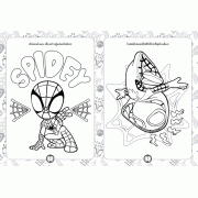 SPIDEY and his AMAZING FRIENDS สมุดภาพระบายสีและสติ๊กเกอร์ GO-WEBS,-GO!